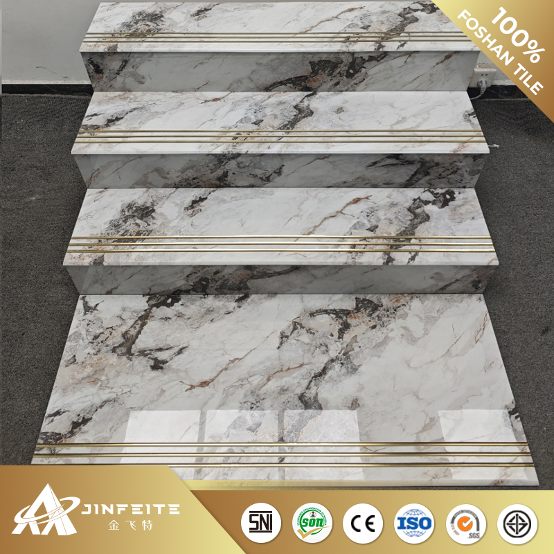 Плитка для ступеней Golden Slide Groove под мрамор