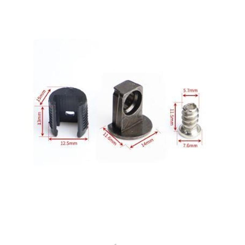 Minimalist Gun Black Laminate Support Cabinet Activity 3-in-1 Connector Zinc Alloy Hidden 2-in-1 Laminate Drag
