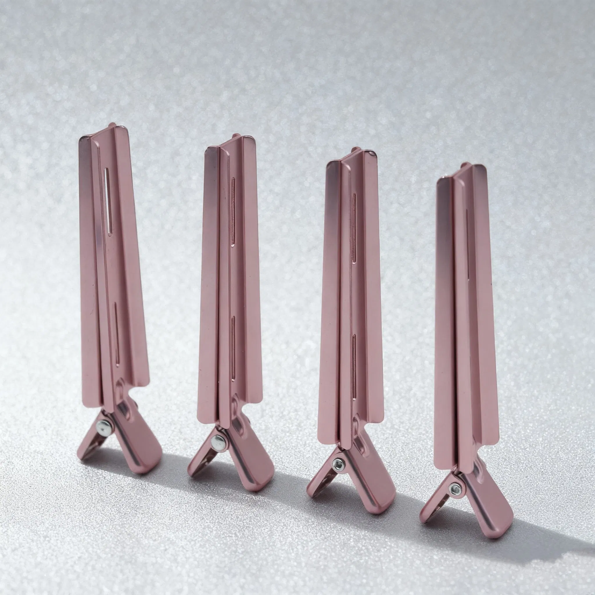 Алюминиевые зажимы для волос Rose Gold, 10 см