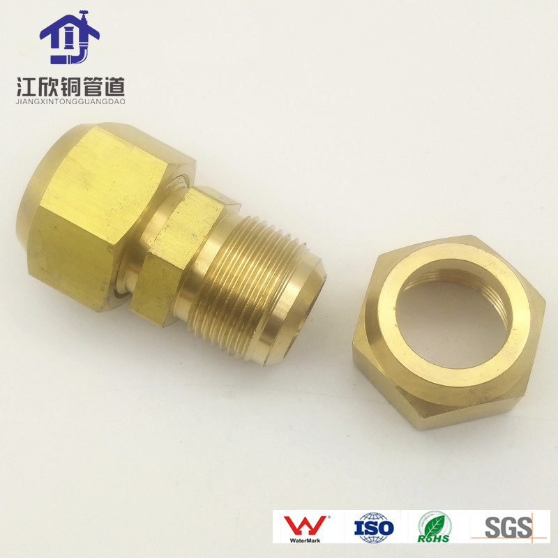 Lead-Free No-Pb Brass Double Thread Nipple Joint Union OEM Coupling Fittings