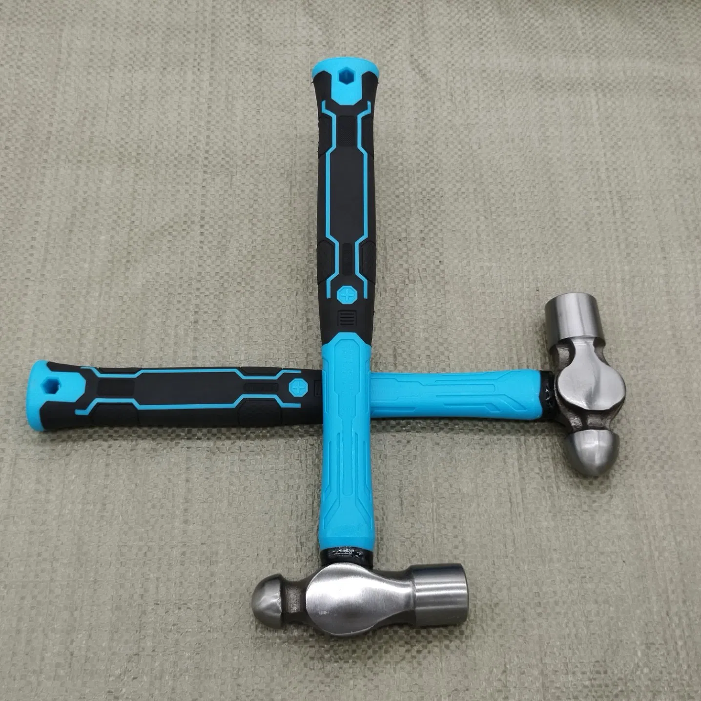 Industrial Ball Pein Hammer 16oz-48oz, Drop Forged Carbon Steel with Milled Face