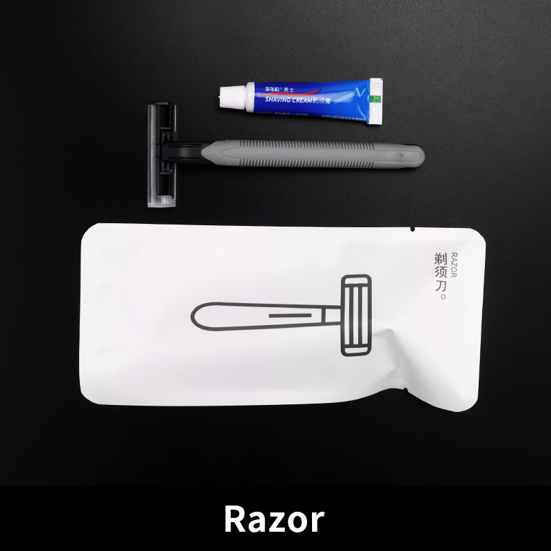 Luxury Hotel Disposable Set Can Be Customized Toothbrush Toothpaste Comb Shampoo.
