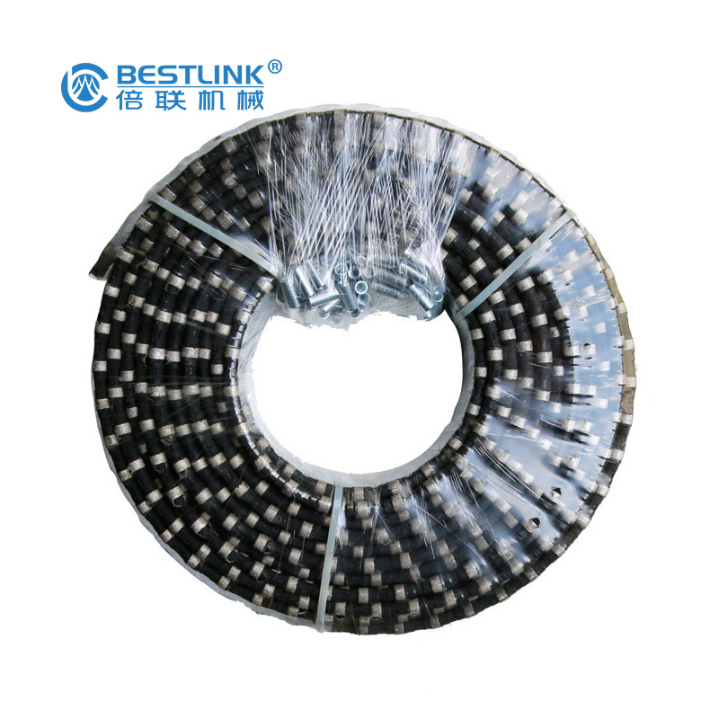Stone Block Saw Cutting Diamond Wire Rope with 11.7mm 10.5mm Diameter