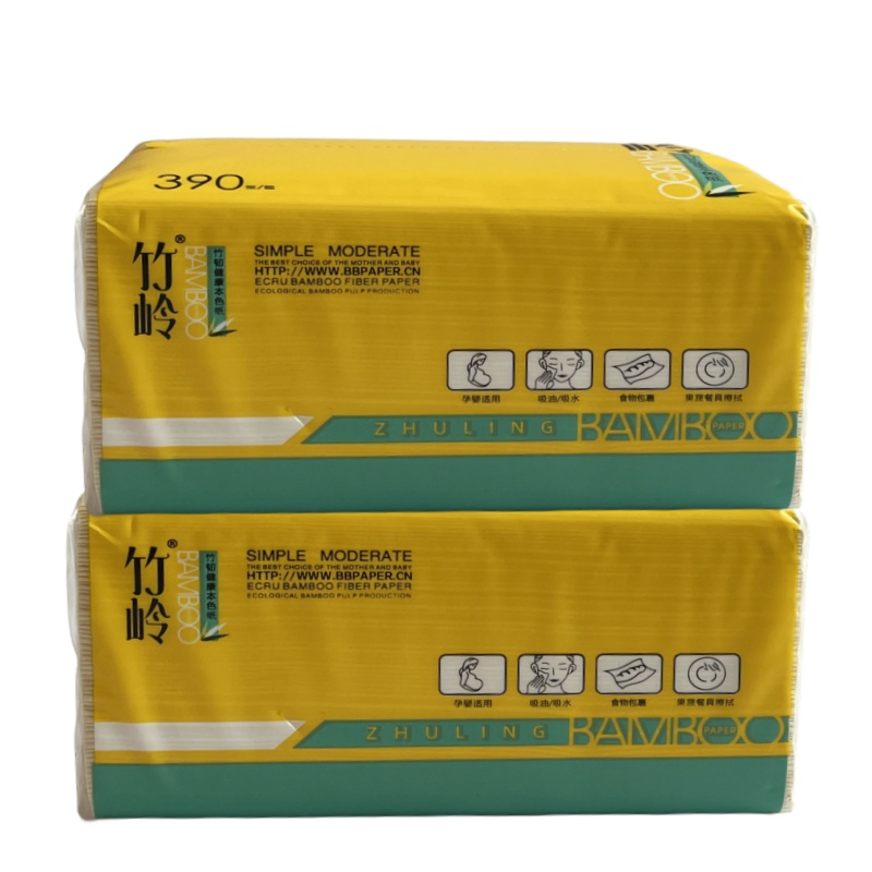 Eco-Friendly Bamboo Pulp Facial Tissue Paper Tissue Soft Paper Bamboo Pulp Paper Tissue Bag