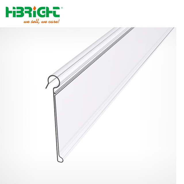 Supermarket Plastic T-Wire Basket Swing up Price Label Holder