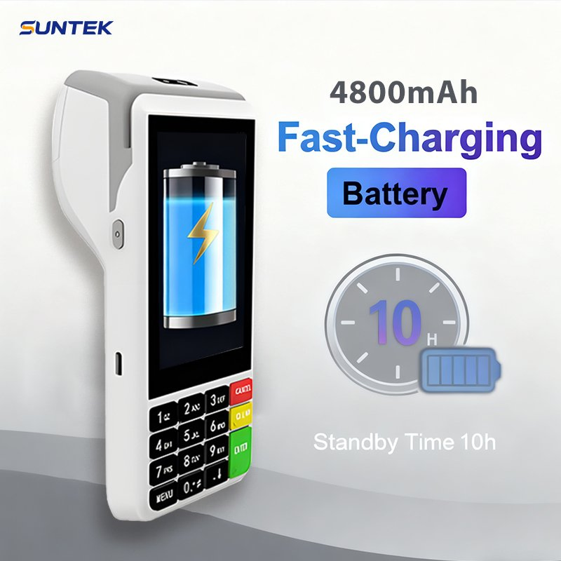 Suntek Hand Held Mobile POS Parking Ticket NFC Reader Android 13.0 PDA Cash Register POS Terminal Machine