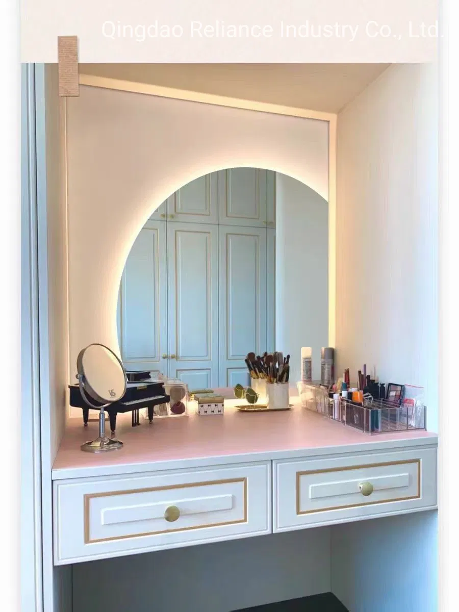 WiFi, Bluetooth, Digital Clock Home Decor Professional Design Semicircle Mirror