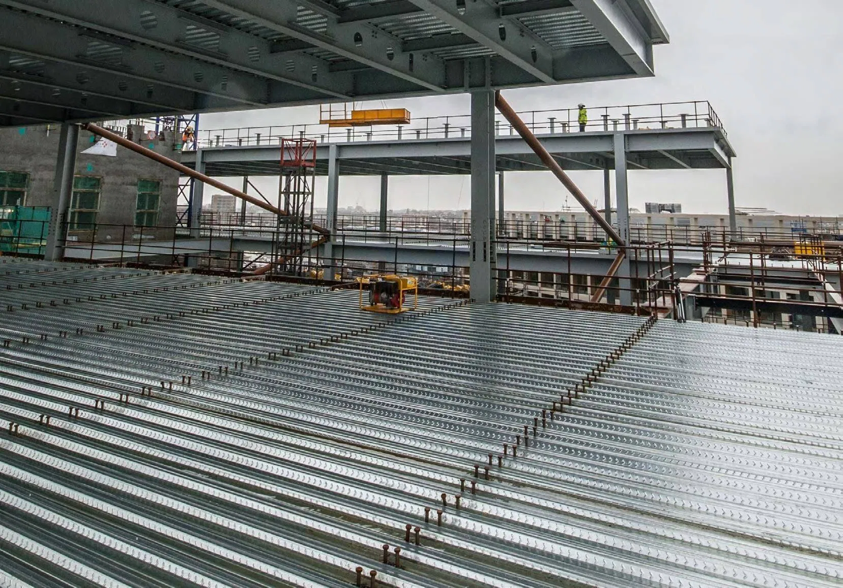 Floor Metal Decking Sheet Galvanized Corrugated Steel Deck for Steel Structure Building