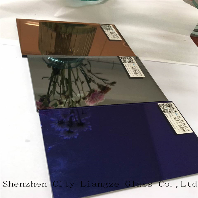 Elegant Customized Bronze Blue Grey Double Coated Decorative Mirror