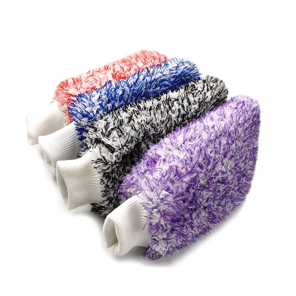 Premium 100% Microfiber Auto Detailing Car Cleaning Wash Mitt Car Washing Gloves