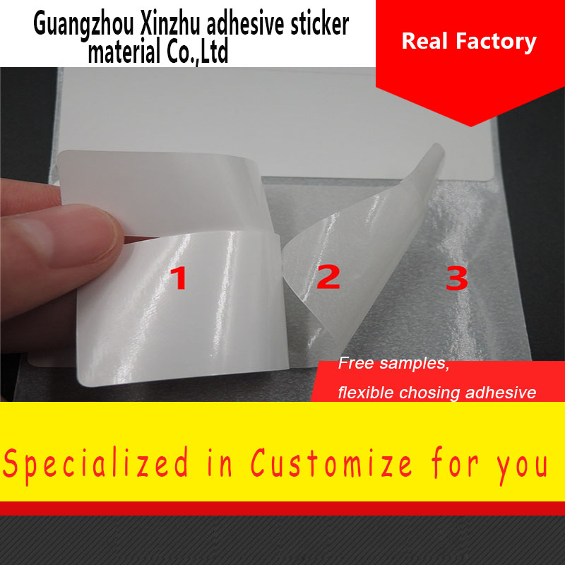 Xinzhu Factory Wholesale Customized Packaging Self Adhesive Food Packing Beverage Label Sticker Paper Jumbo Roll
