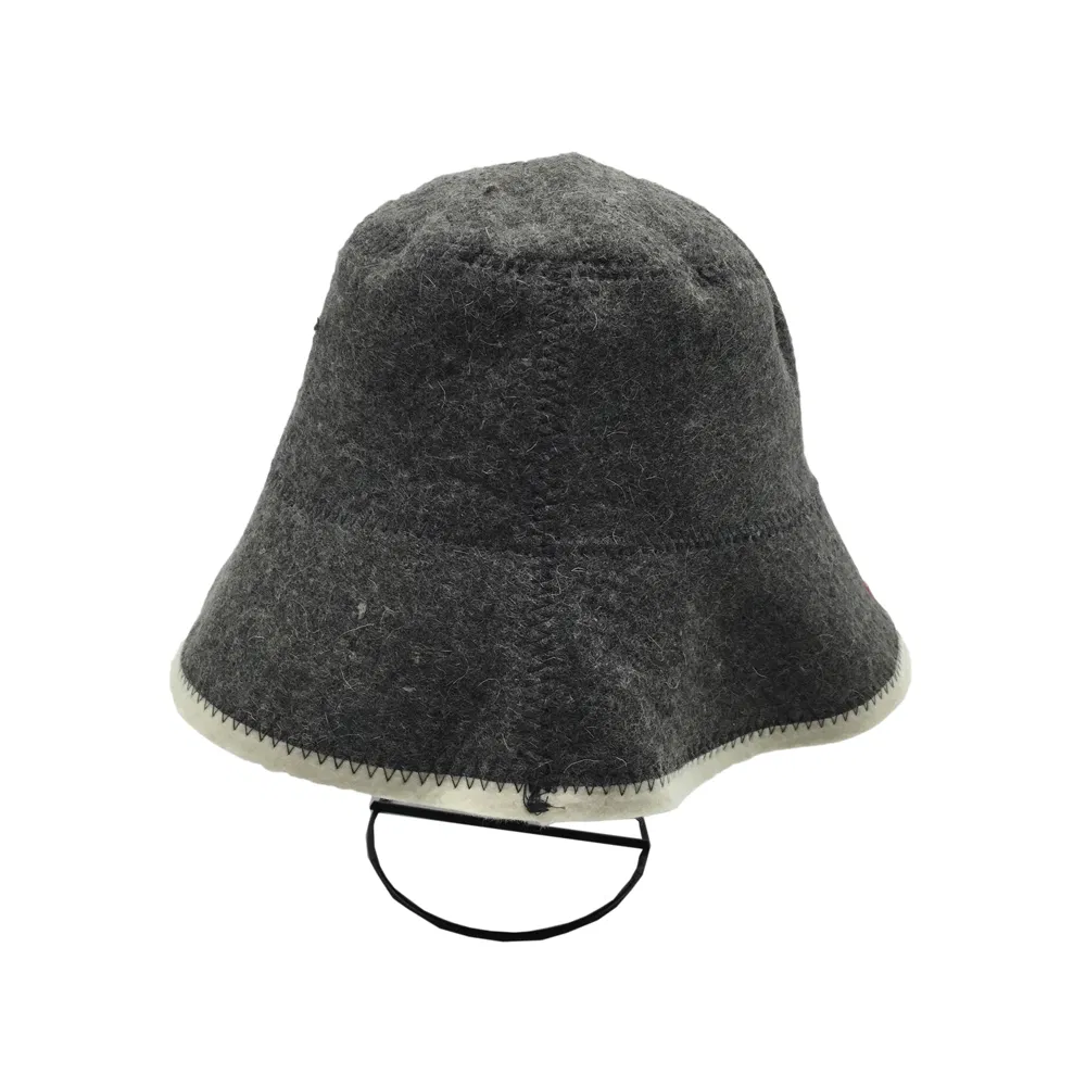 Unisex Russian Banya New Arrival Style Head Protection White Grey Women Men Sheep Wool Felt Sauna Hat