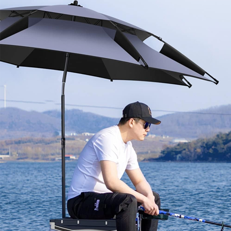 Зонт для рыбалки пыльно-голубой, анти-УФ, дождезащитный