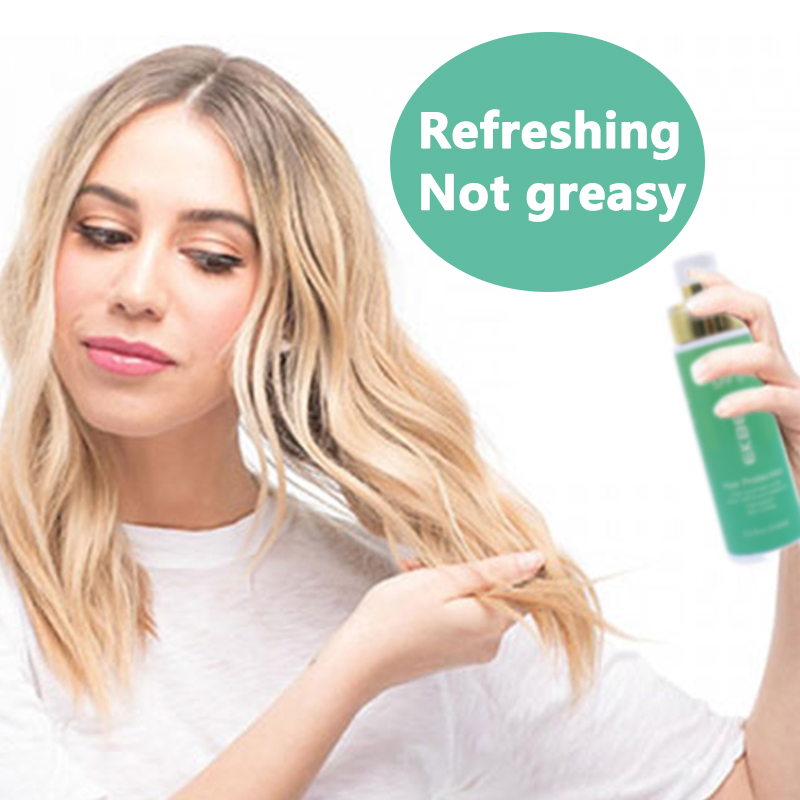Customize Logo Hair Sun Protection Spray Sunscreen for Scalp Leontopodium Alpinum Extract Hair Sunscreen Spray