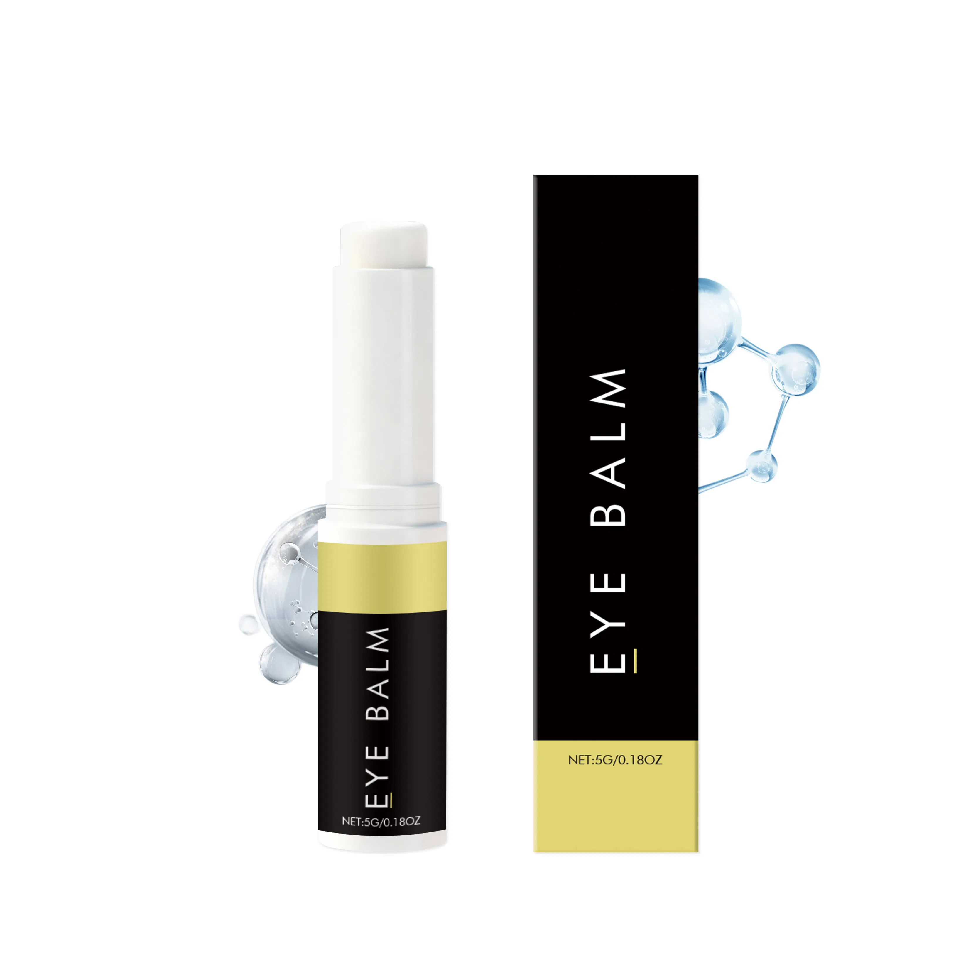 OEM Retinol Eye Balm Stick Dark Circles Relief Pdrn Collagen Peptide Eye Stick Smooths Fine Lines Multi Eye Balm Stick