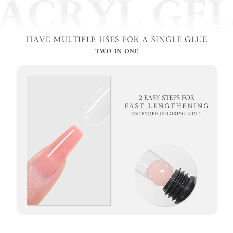 Wholesale 30ml Non Stick Hand UV LED Nail Extension Solid Poly Gel