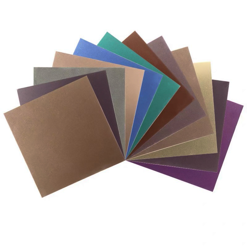 T&C Bl75 High-End Sandblasted PVD Coated Wine Red Color Sheet Beadblasted Decorative Stainless Steel Sheet for Furniture