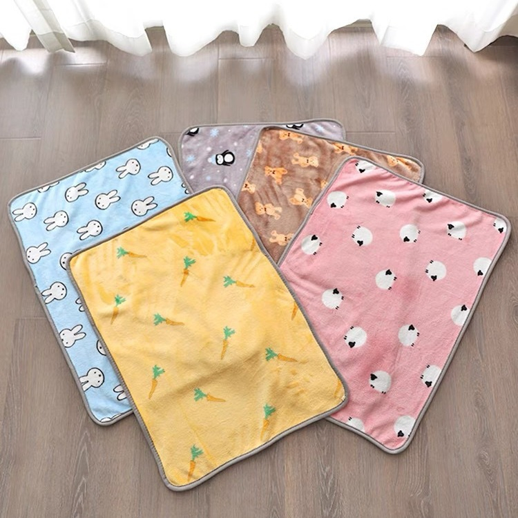 Ultra-Plush Coral Fleece Baby Blanket with Adorable Cartoon Designs