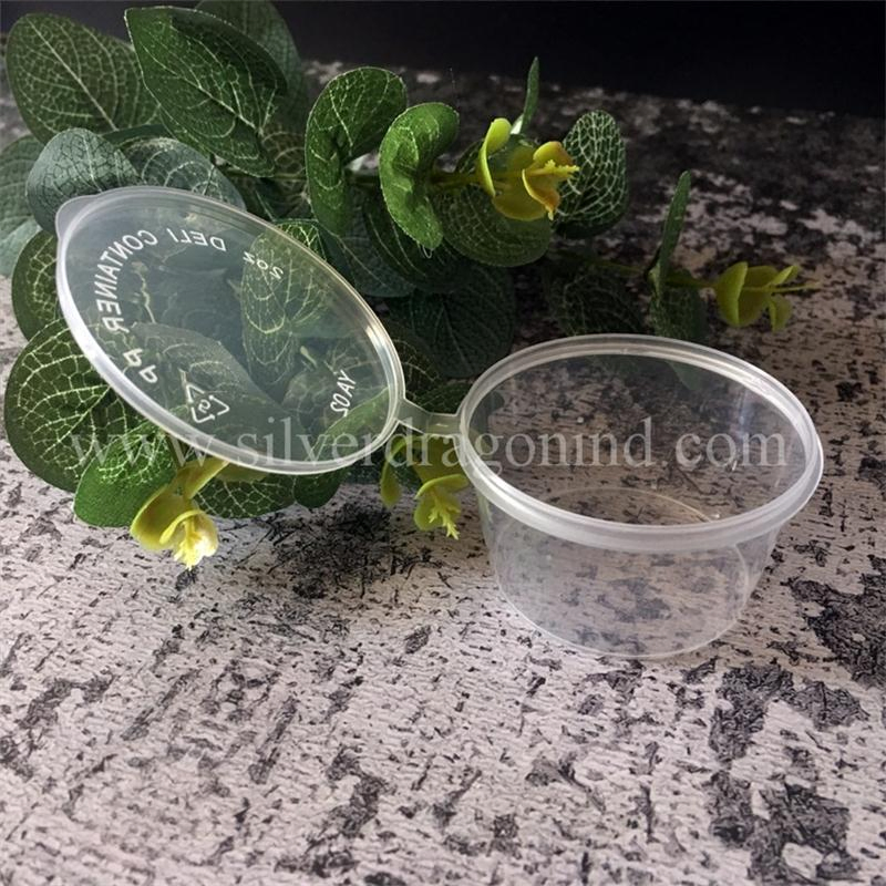 50ml 2oz Disposable PP Plasitc Sauce Bowl / Cup with Lid