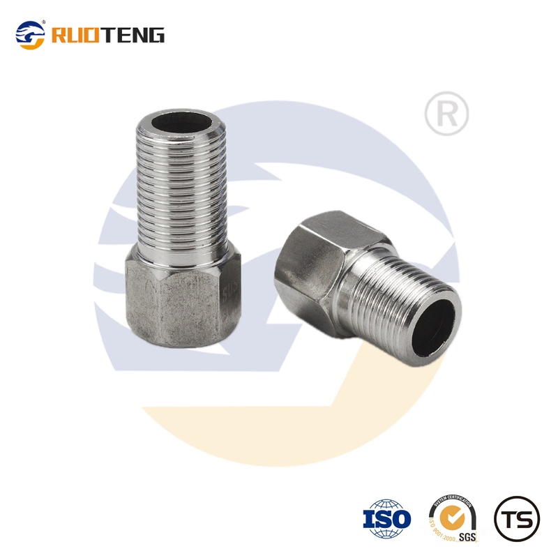 [Ruoteng] Stainless Steel Inner and Outer Joint Long Type Hex Reducer Nipple