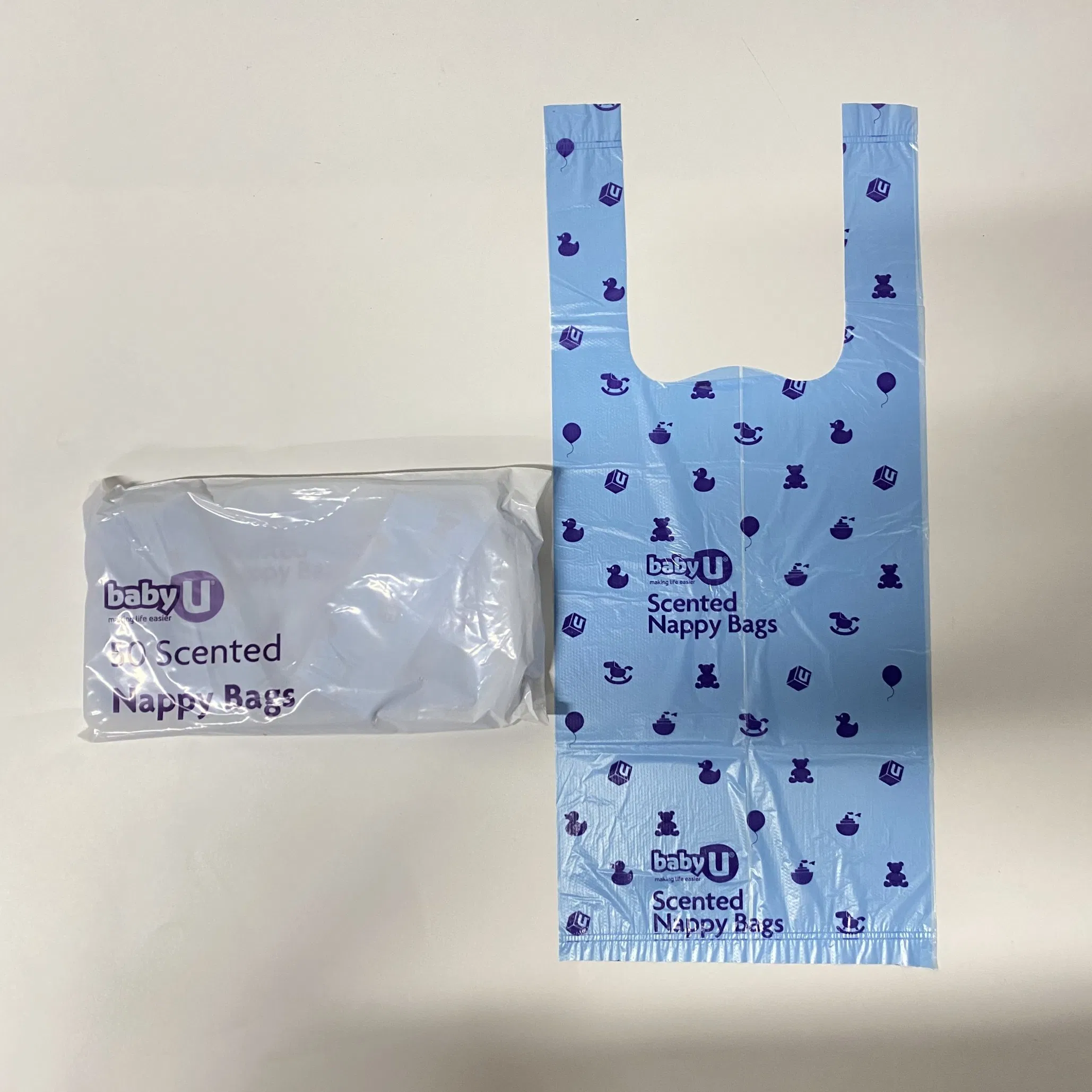 Factory Direct Sales Disposable Customized Printing of Environmentally Friendly Degradable Recyclable Baby Diaper Bag