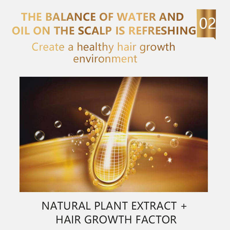 100% Natural Organic Effective Anti Loss Hair Treatment Regrowth Oil for Men and Women Biotin Hair Growth Serum