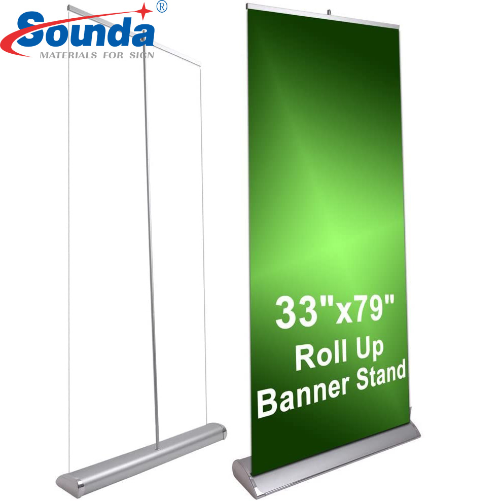 Aluminum Retractable Roll up Banner Display Stand