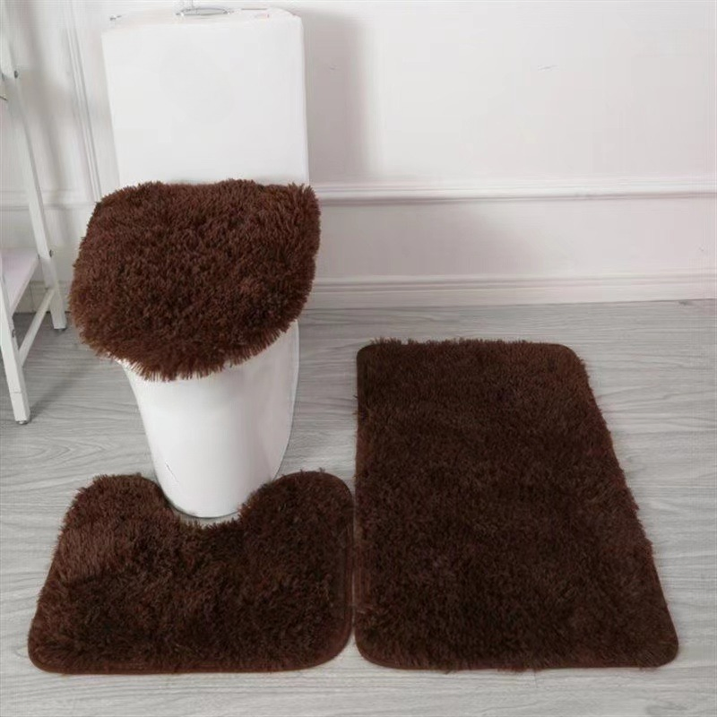3PCS Anti-Slip Bath Mat Multiple Colors Available Rug Nordic Style Bathroom Set