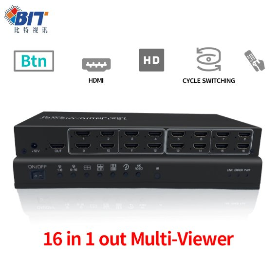 Мультипросмотрщик HDMI Bitvisus 16x1 4K