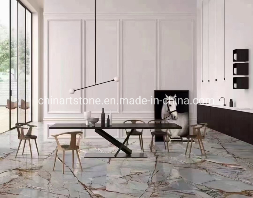 Nature Quartzite Marble Granite Stone Roma Blue Slab for Wall and Floor Decoration