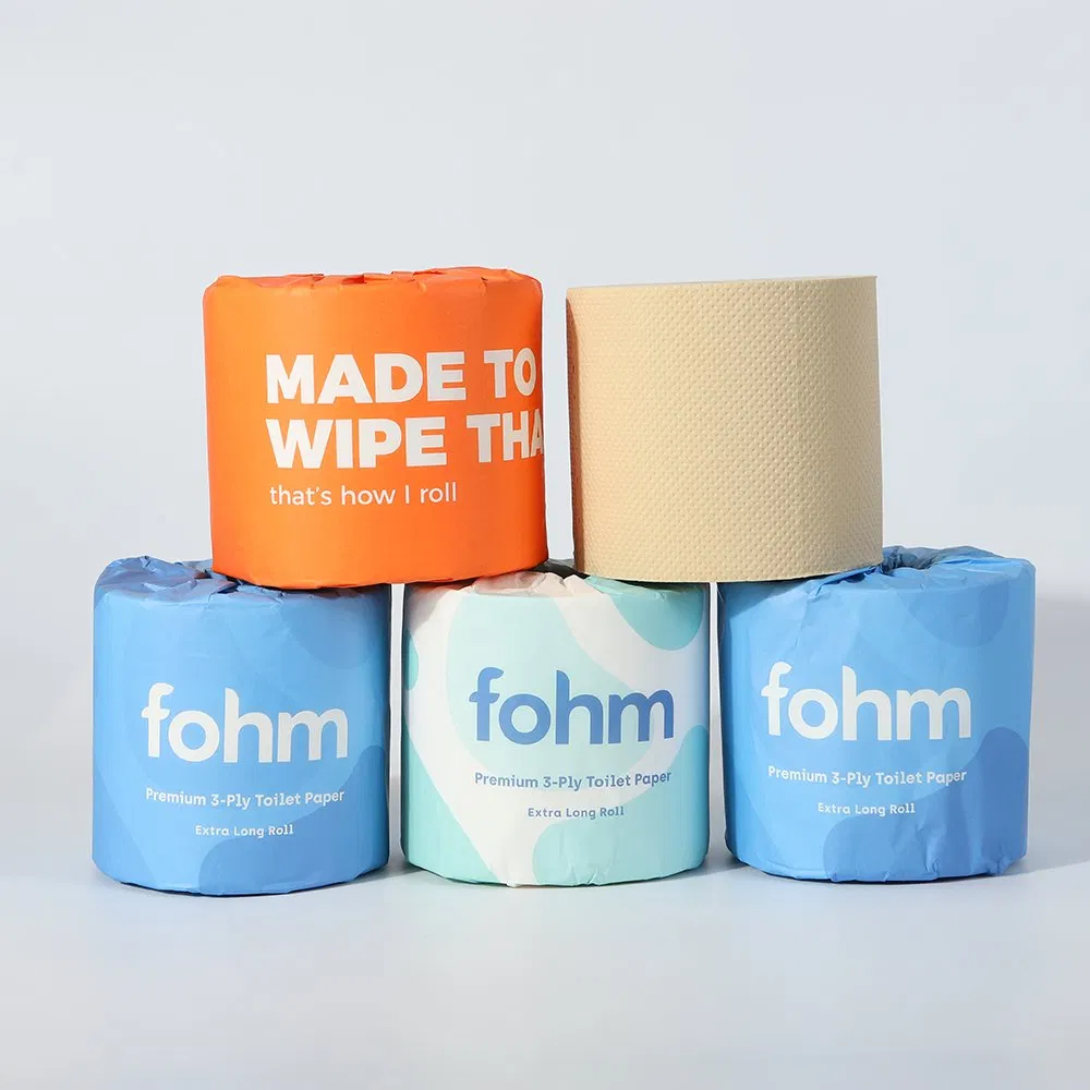 Chlorine Free Eco Friendly Premium Bamboo Toilet Tissue Roll