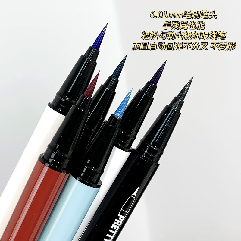 Ep10 Partyqueen Brand Automatic Triangle Rotation Double Eyebrow Pen Wholesale Waterproof Authentic Guaranteed Korean Raw Materials