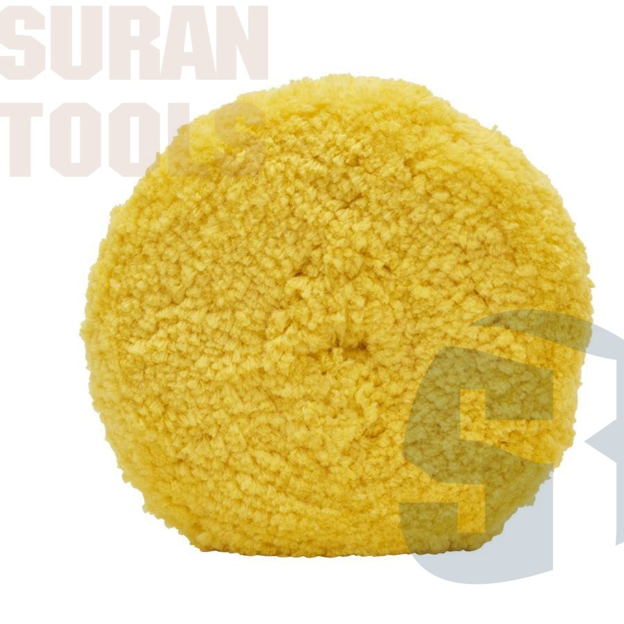 Single Side Yellow Blended Wool Polishing Pad Not Velaro Back