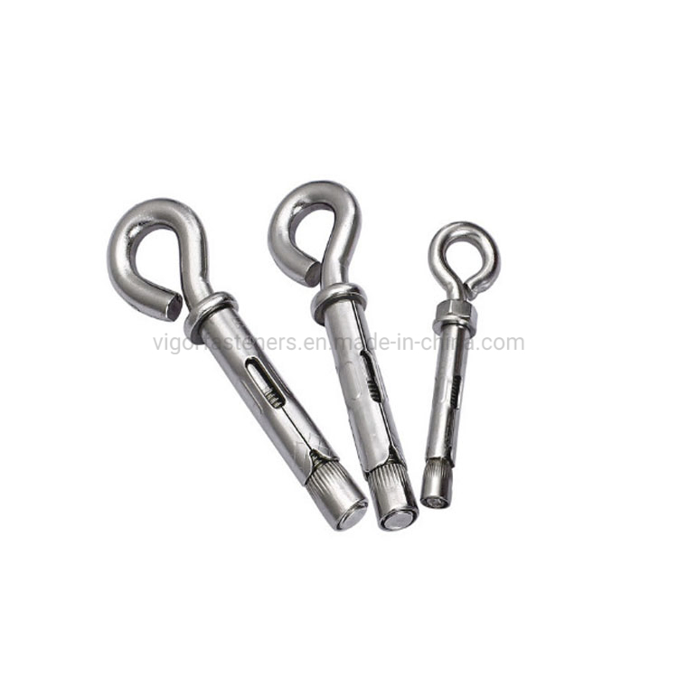 Eye Bolt Sleeve Anchor Expansion Screws Closed Eye Hook Sleeve Anchor for Wall Concrete Brick