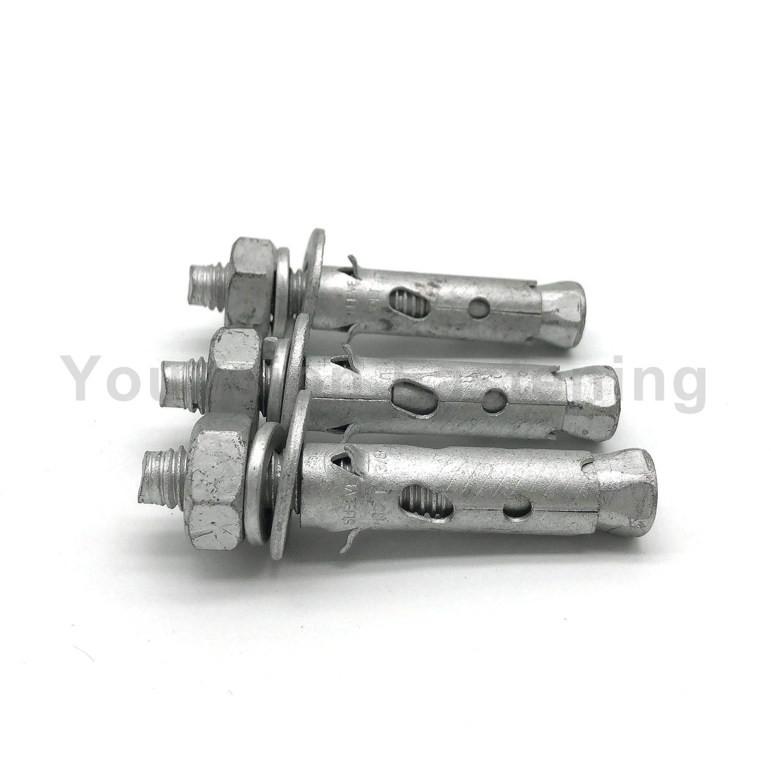Wholesale High Quality 3/8 Sleeve Bolt Antiskid Shark Fin Type Anchors Fish Anchor Bolt Concrete Anchor