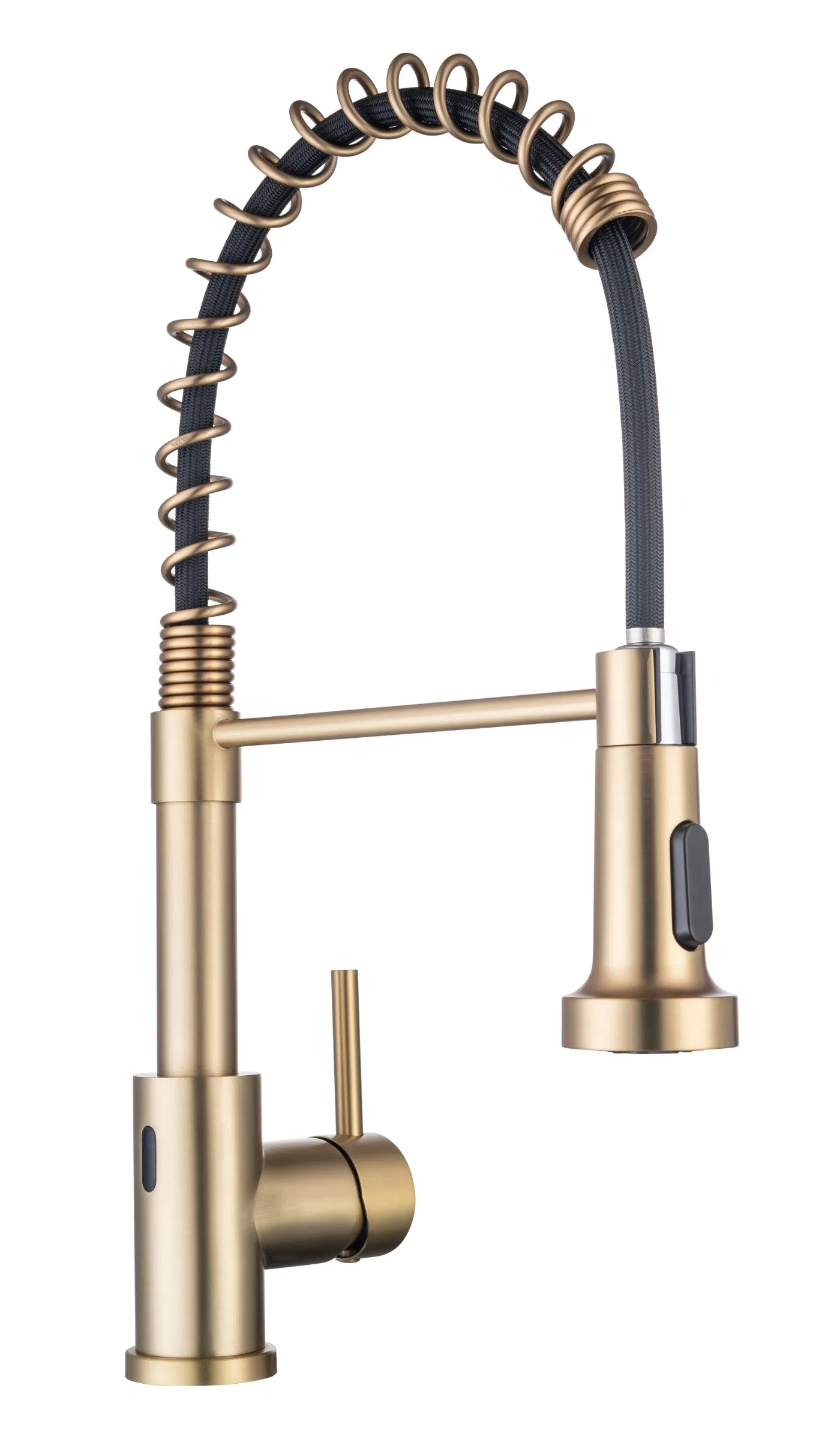 Brushed Gold Kitchen Faucet Single Handle Mixer 360 Rotation Kitchen Accessories