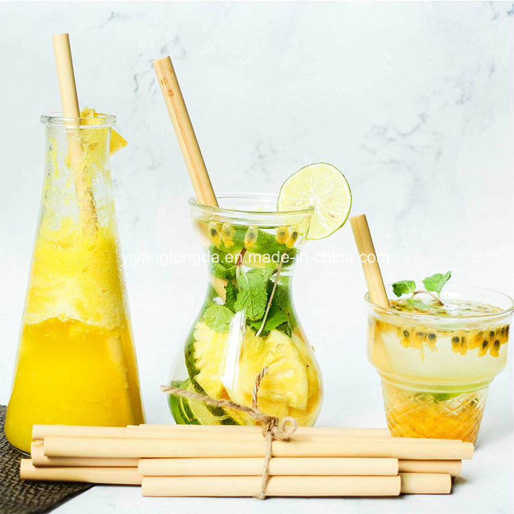Various Sizes Biodegradable Reusable Juice Bamboo Straw