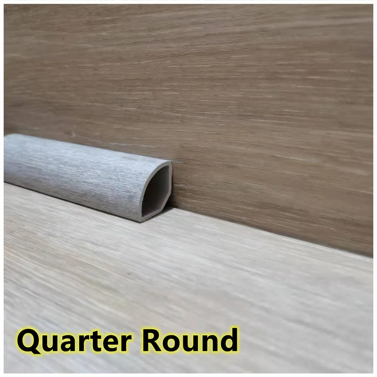 PVC Skirting Board Spc Quarter Round/ Reducer/ End Cap/ T Molding Flooring Accessories