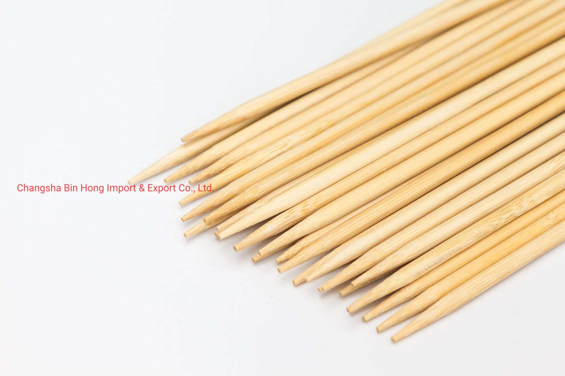 Wholesale Round Natural Color Bamboo Skewer for Barbecue