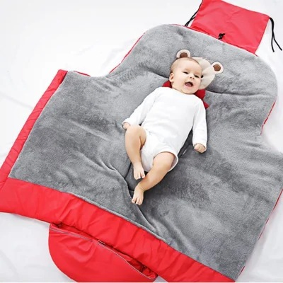 Baby Knit Swaddle Blanket Outdoor Sleeping Bags Newborns