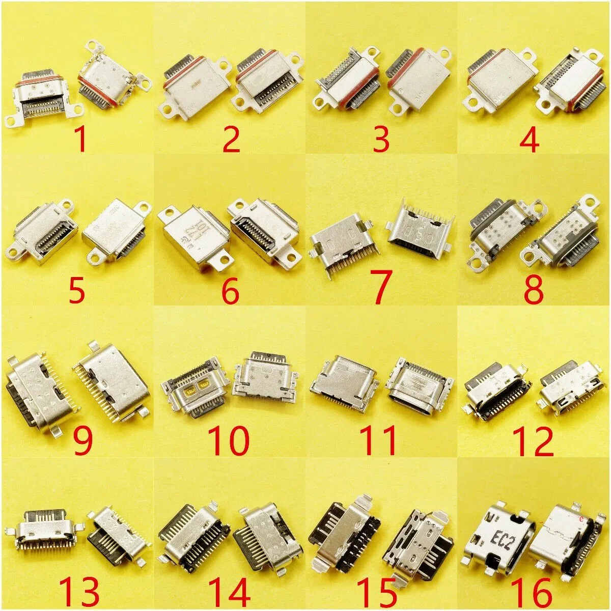 Разъём Type-C для зарядки Samsung, Alcatel (16 моделей)