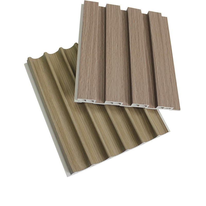 Indoor Wood Grooved Wall Panels WPC Indoor Wall Panels Fashion Home Decorative Panels