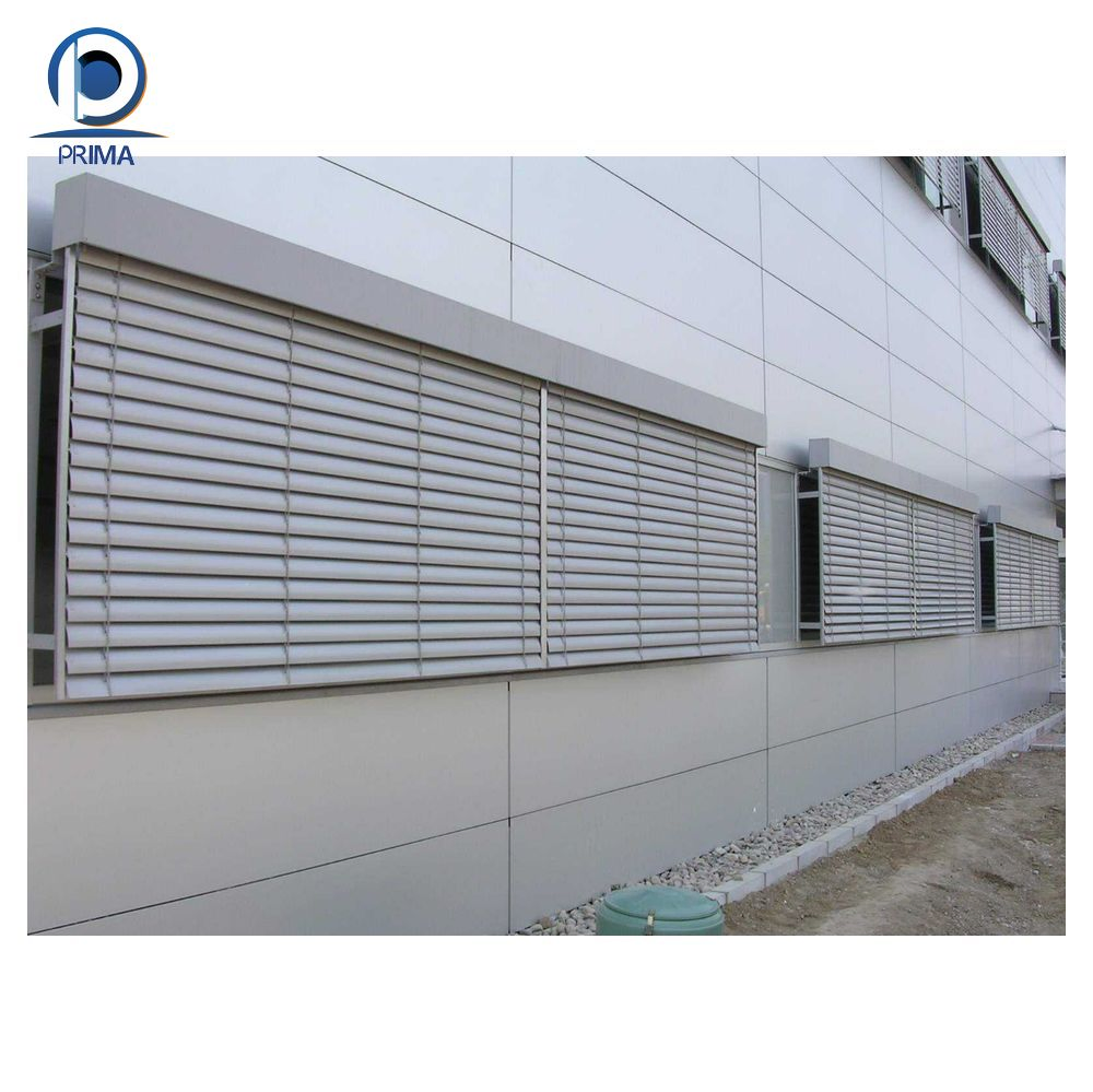 Outdoor Automatic Aluminium Alloy Shutters Windows Shutters Roller Louver System Aluminum Sunshade Blinds