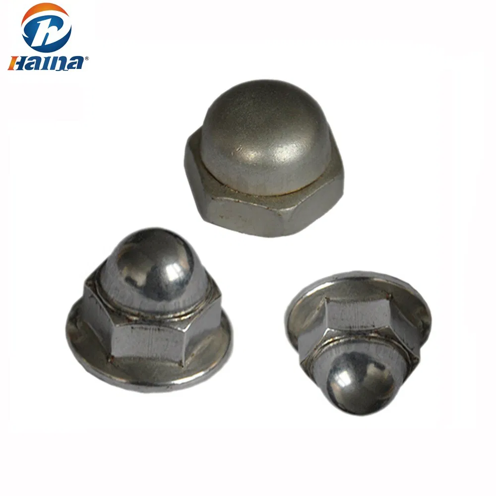 Stainless Steel/Carbon Steel/Galvanized Hex Nut, Cap Nut, Flange Nut, Square Nut and Wing Nut