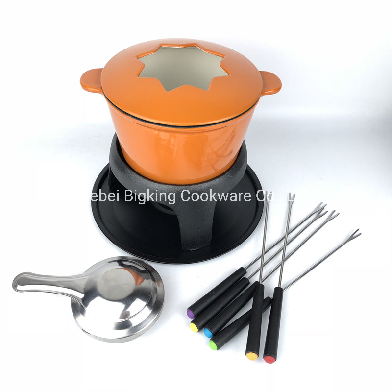 Мини-котелок для фондю с эмалированным покрытием, 1.5 л
