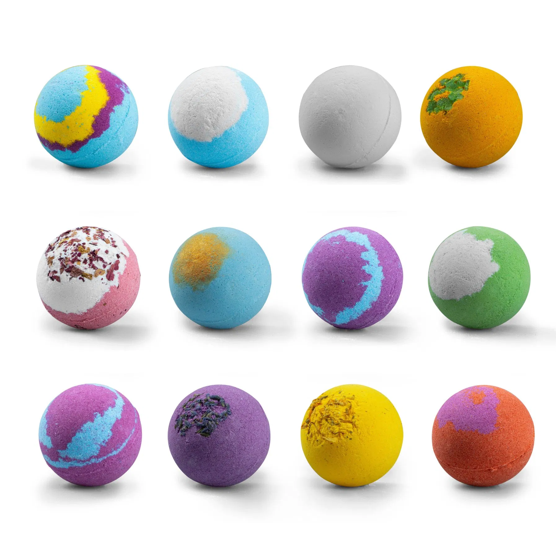 Hot Selling Vegan Natural Lavender Flower Organic Bath Bombs Gift Set Bath Fizzies