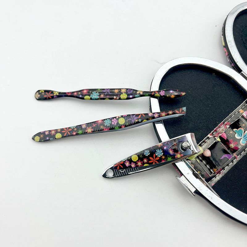 Custom 3PCS Nail Nipper Eyebrow Clip Nail File Tools Beauty Manicure Set