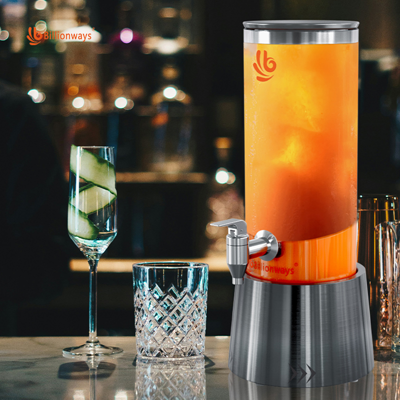Customizable Beverage Dispenser Tower for Easy Assembly and Use