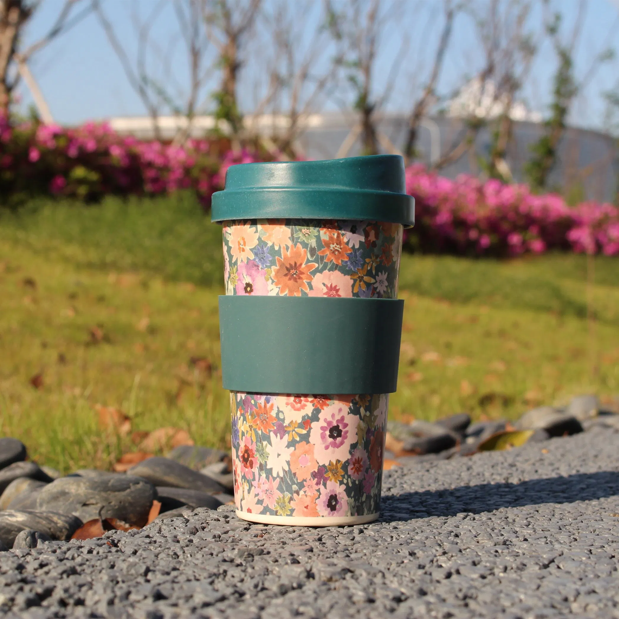 Бамбуковая кружка 450 мл для путешествий