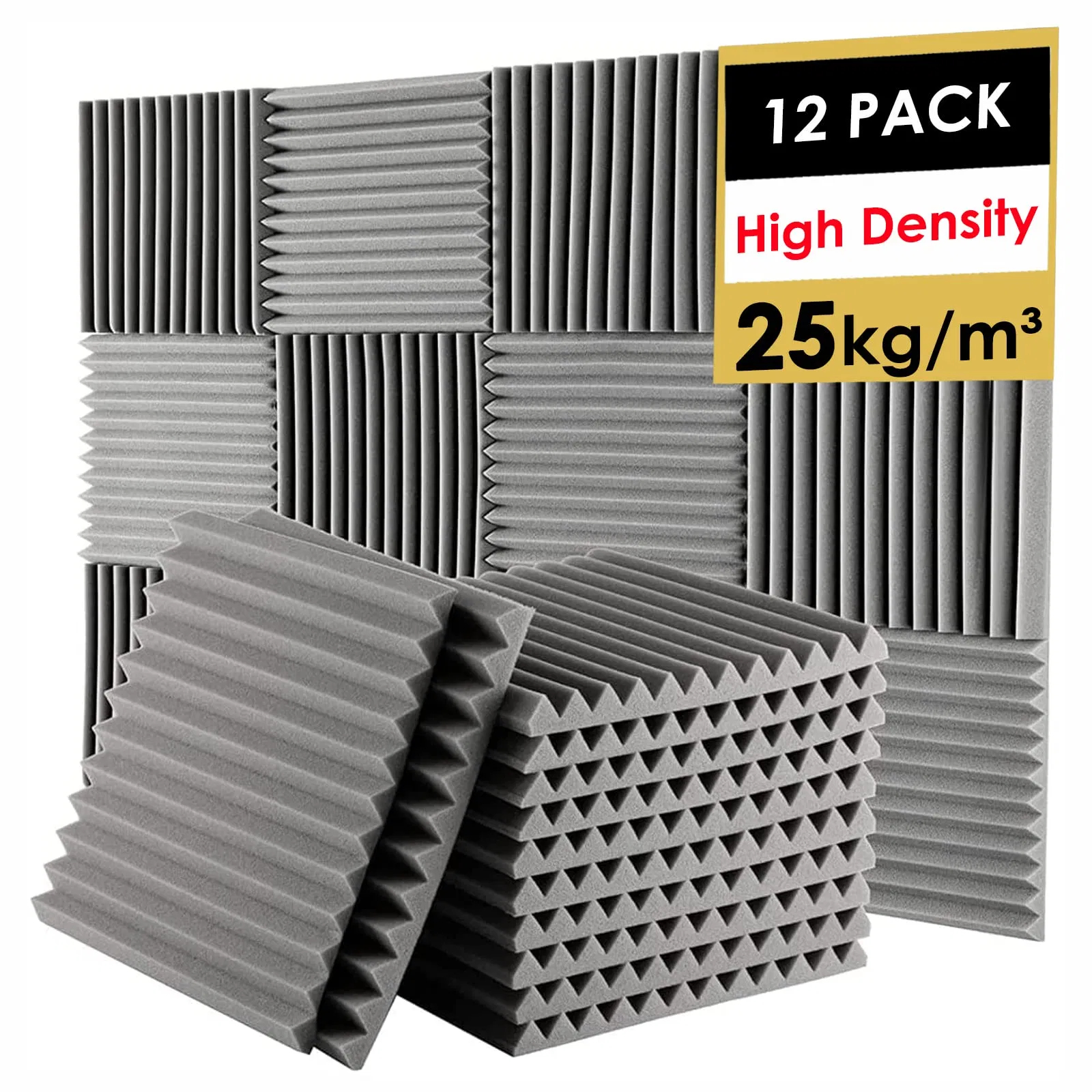 Modern Wedge Acoustic Foam Panels Polyurethane Materials for Noise Reduction Soundproof Recording Studio KTV Office Modern Workspace